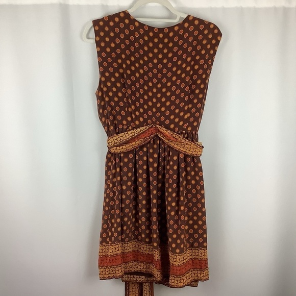 Anna Sui for Target Brown Orange Boho Mini Dress - Picture 2 of 7